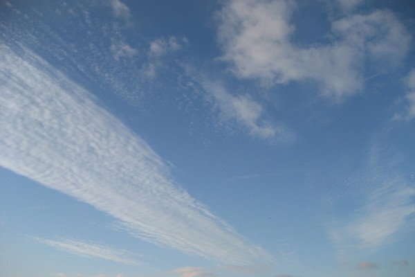 Blue sky at the Port of Long Beach